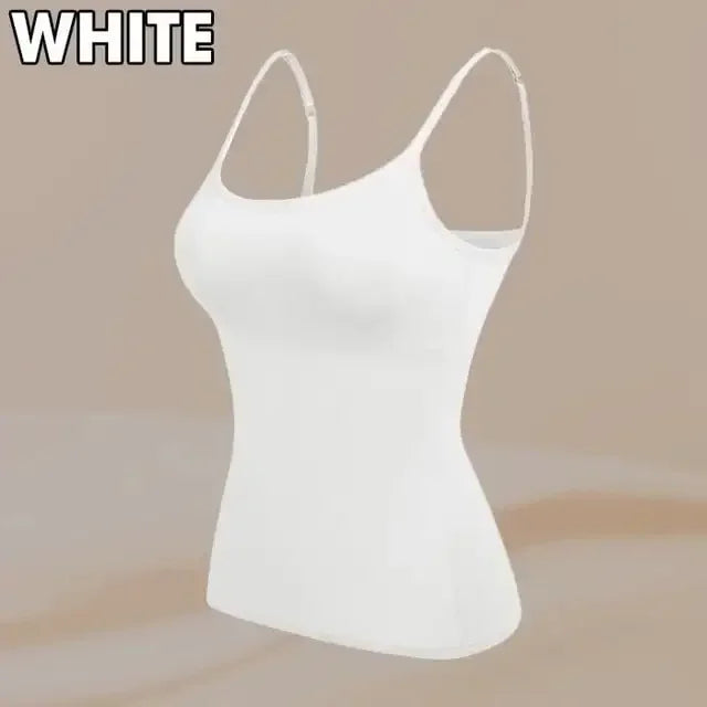 Cami Bra – Women's Camisole With Built In Padded Bra Vest Dropshipping As Seen on Tiktok Pink Top For Women Pajamas Home Wear