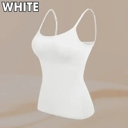 Cami Bra – Women's Camisole With Built In Padded Bra Vest Dropshipping As Seen on Tiktok Pink Top For Women Pajamas Home Wear