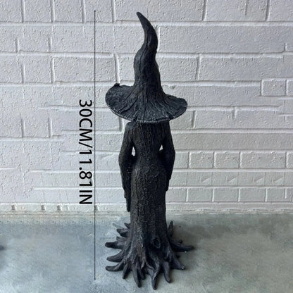 Creative Desktop Witch Decor Ornament Resin Witch Home Decoration Halloween Witch Art Decorations Halloween Decor Romantic Decor