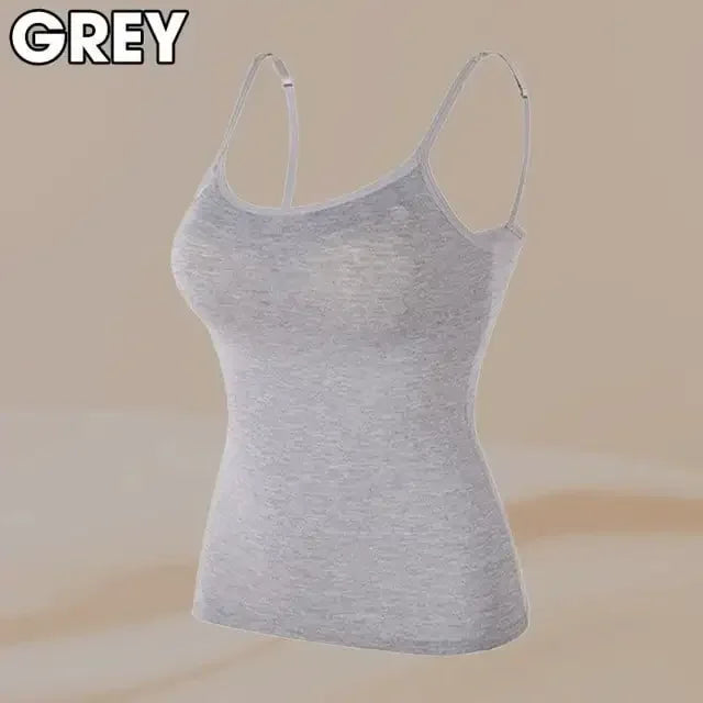 Cami Bra – Women's Camisole With Built In Padded Bra Vest Dropshipping As Seen on Tiktok Pink Top For Women Pajamas Home Wear