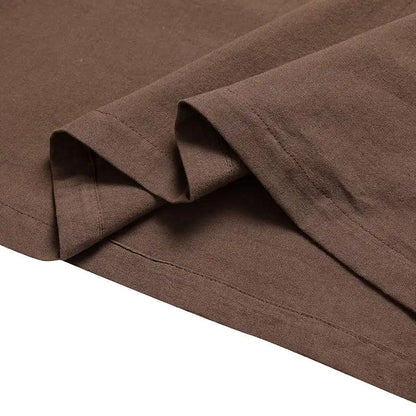 ZANZEA Women Cotton Skirt Holiday Elastic Waist Midi Skirt 2024 Summer Side Pockets Falda Saias Casual Korean Solid A Line Jupe